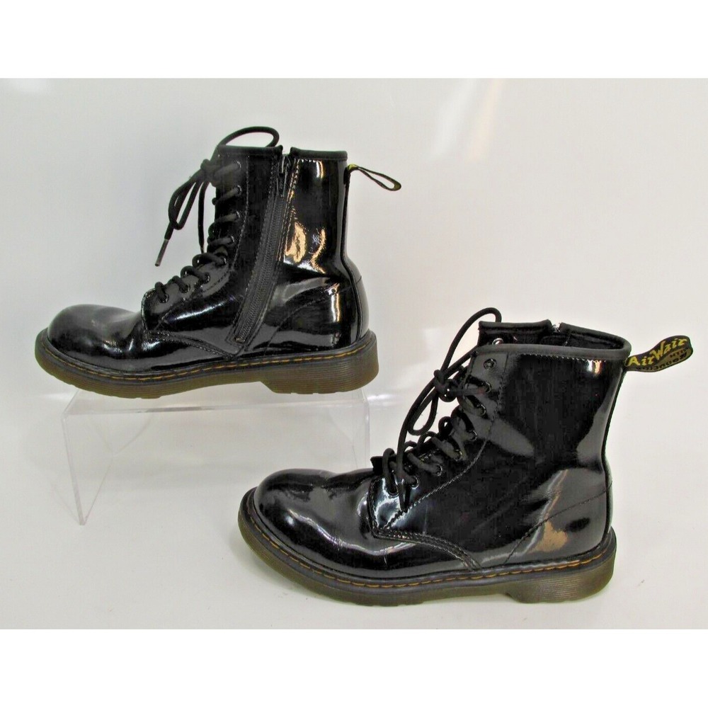 Dr. Martens boots 1460 Y 7L US 6M Black Zip UK5 Smooth Shiny Patent Leather 38
